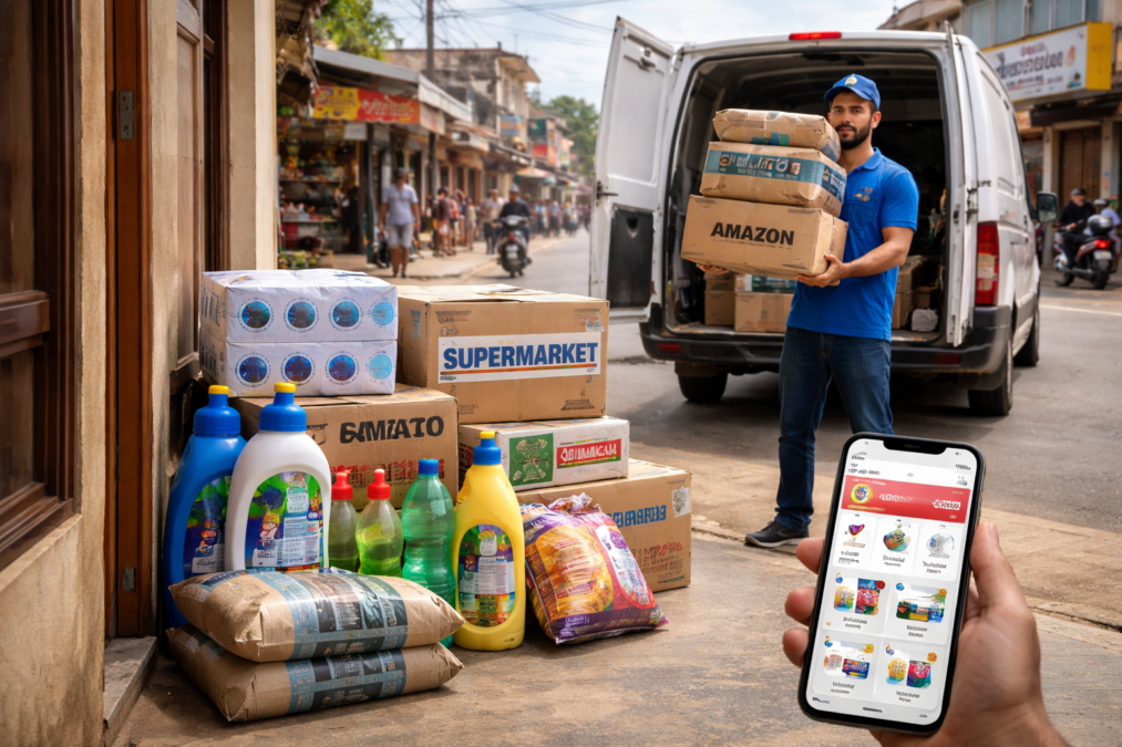 Compras online disparam em Sena e até cimento já chega na porta dos consumidores