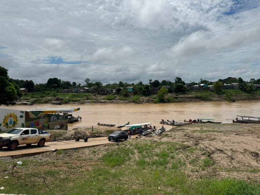 Rio Iaco registra nível abaixo do esperado em Sena Madureira