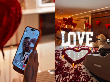 com-flores-e-decoracao,-belo-capricha-em-surpresa-para-rayane-em-aniversario-de-namoro