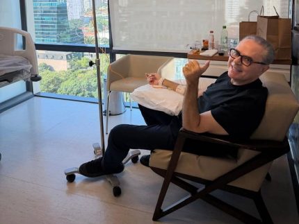 luis-roberto-inicia-tratamento-contra-neoplasia-cervical:-“dia-01,-vencemos”