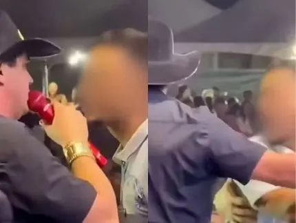 Homem invade palco de Natanzinho Lima e ameaça: “Vou dar um murro na sua costela”
