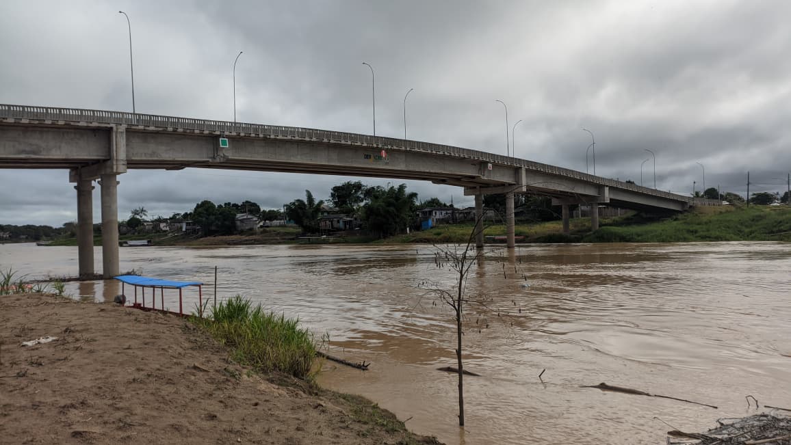 Nível do rio Iaco aumenta 58 cm em 24 horas e chega a 11,48 metros em Sena Madureira