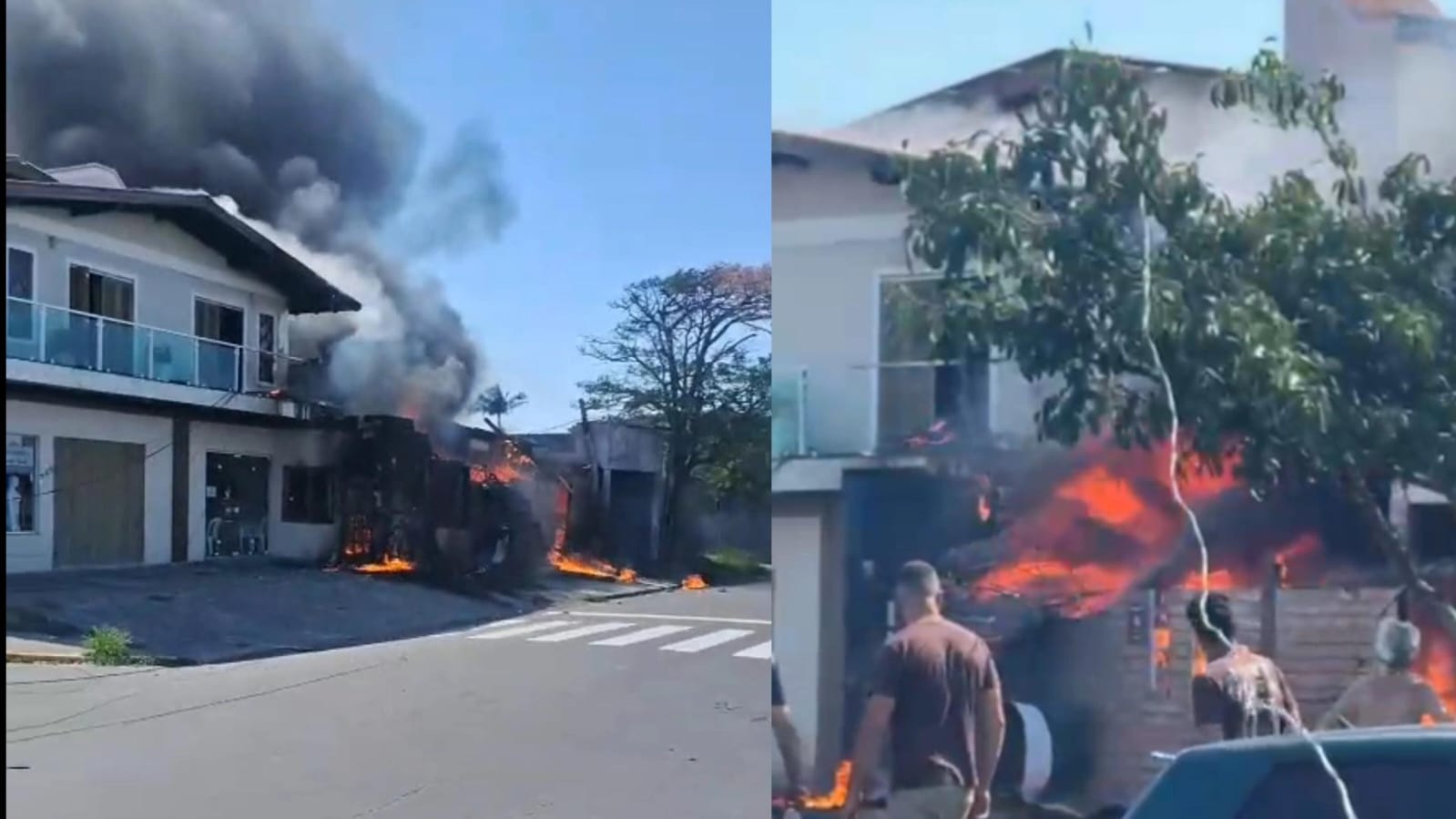 VÍDEO: Avião de pequeno porte cai no litoral do RS, atinge imóvel e deixa mortos