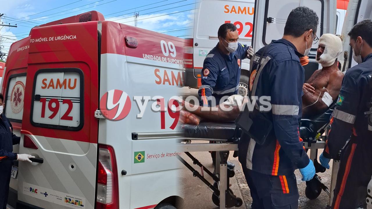 Homem é brutalmente agredido à golpes de terçado na Zona Rural de Porto Acre