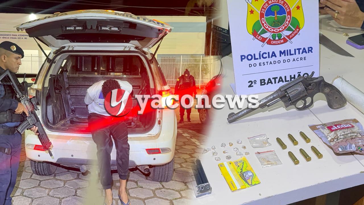 VÍDEO: Força Tática apreende menor com arma e drogas durante patrulhamento em Rio Branco