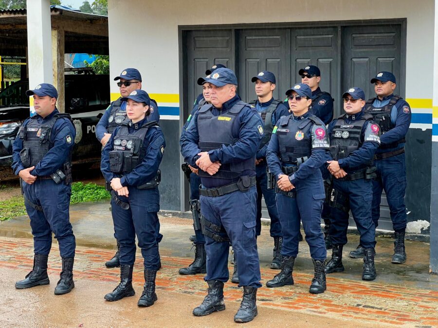 Polícia Militar intensifica policiamento para garantir segurança durante a semana de aniversário de Santa Rosa do Purus