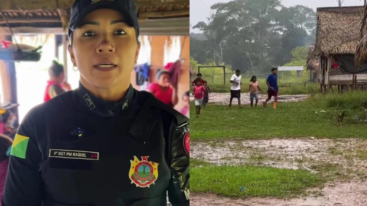 Patrulha Maria da Penha leva orientação a mulheres indígenas em Santa Rosa do Purus