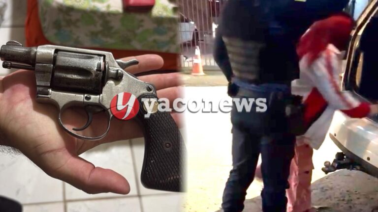 Uma mulher presa com arma de fogo em Rio Branco mobilizou a Polícia Militar na tarde desta terça-feira (28), no bairro 06 de Agosto.