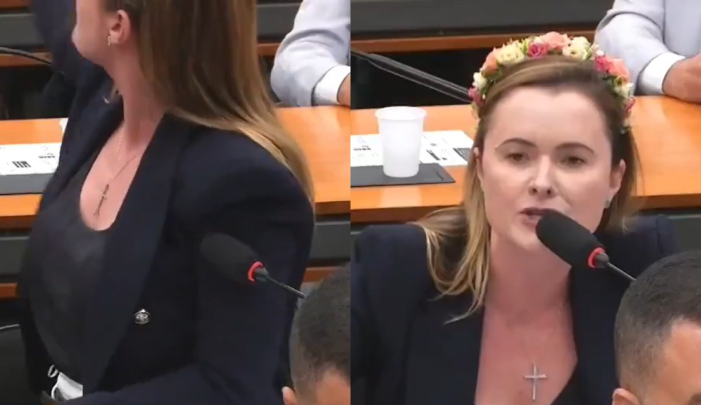 Deputada Júlia Zanatta discursando na Câmara dos Deputados durante debate sobre escala 6x1.