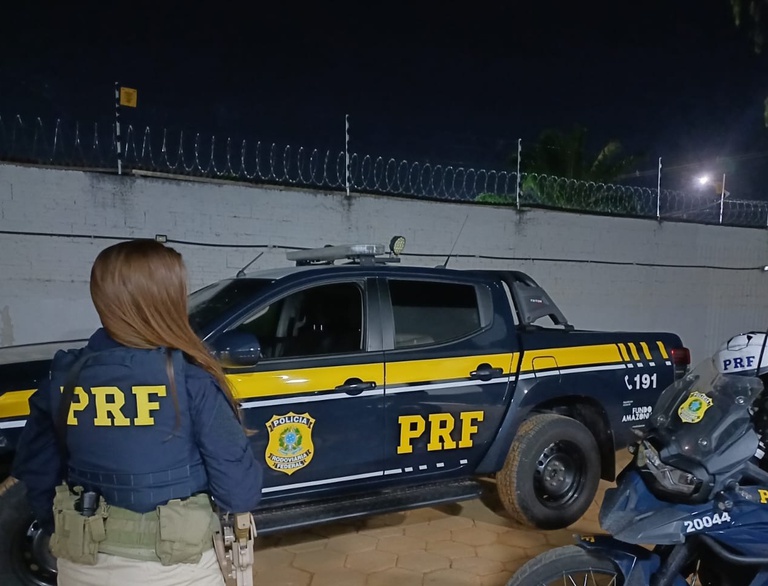 PRF e PF realizam prisão na BR-364 por descumprimento de medida protetiva.
