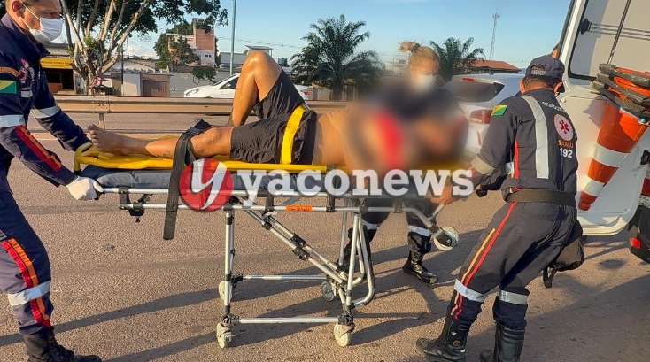 homem baleado