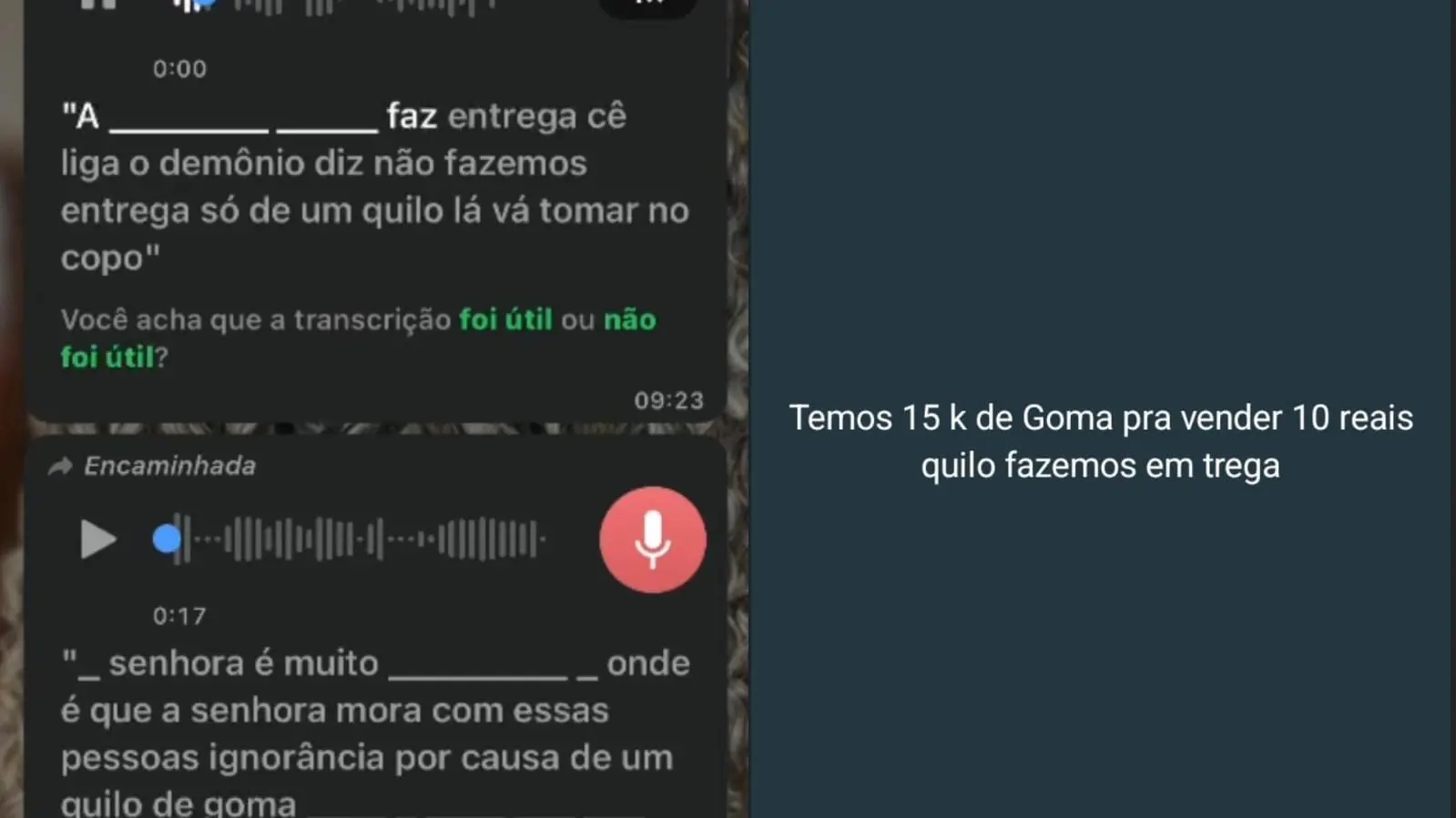 Discussão por venda de tapioca em grupo de WhatsApp termina em caso de polícia em Manoel Urbano