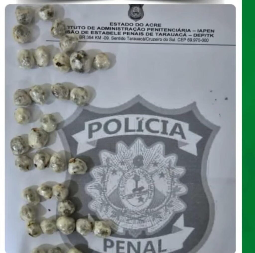 visitante preso com drogas em Tarauacá