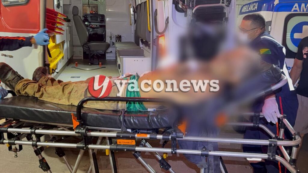 Caçador ferido é socorrido pelo SAMU após disparo acidental de espingarda na zona rural de Capixaba.