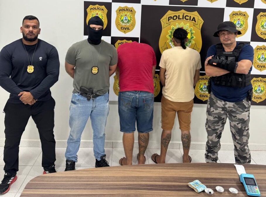 Investigadores infiltrados prendem suspeitos de aplicar golpes com jogo “Maria Pretinha” no Acre