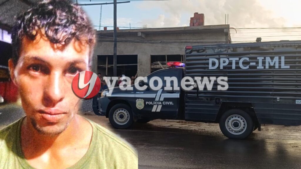 Jovem de 22 anos é encontrado morto em canteiro de obras em Brasileia; polícia suspeita de latrocínio.