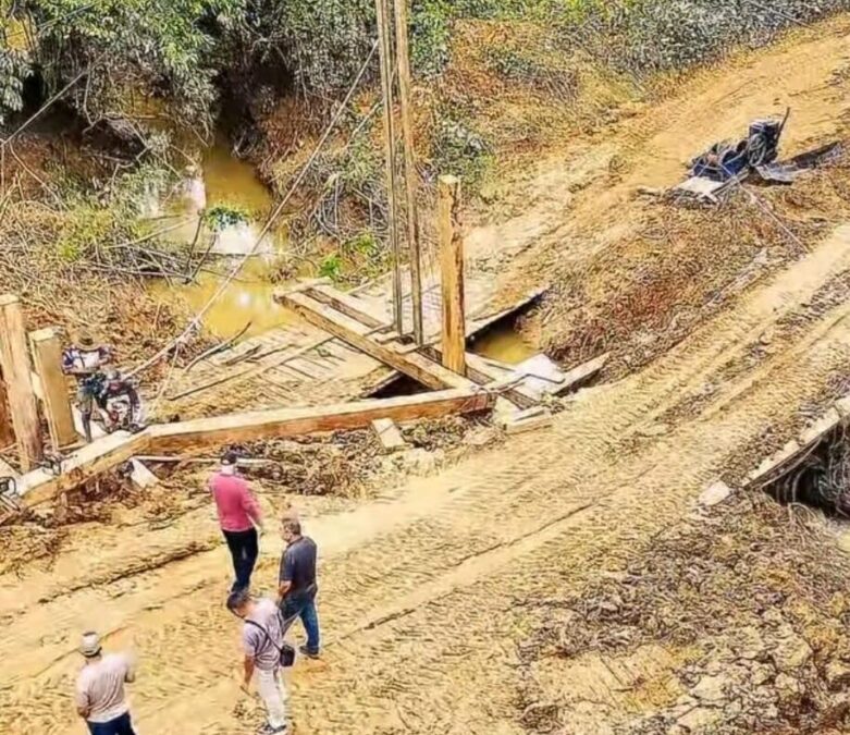 Prefeitura de Sena Madureira constrói ponte no ramal Olho D’Água para atender moradores da zona rural