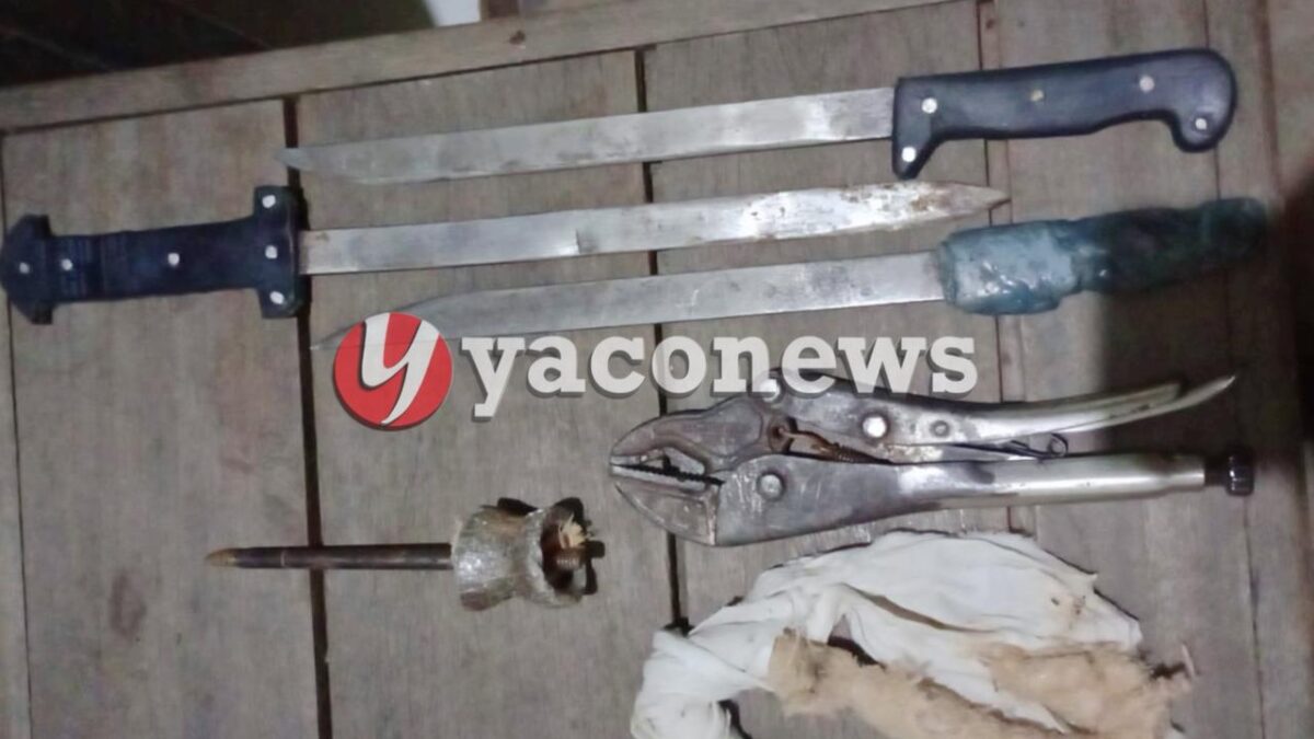 Ação rápida da Polícia Penal evita fuga e apreende armas artesanais no presidio de Rio Branco