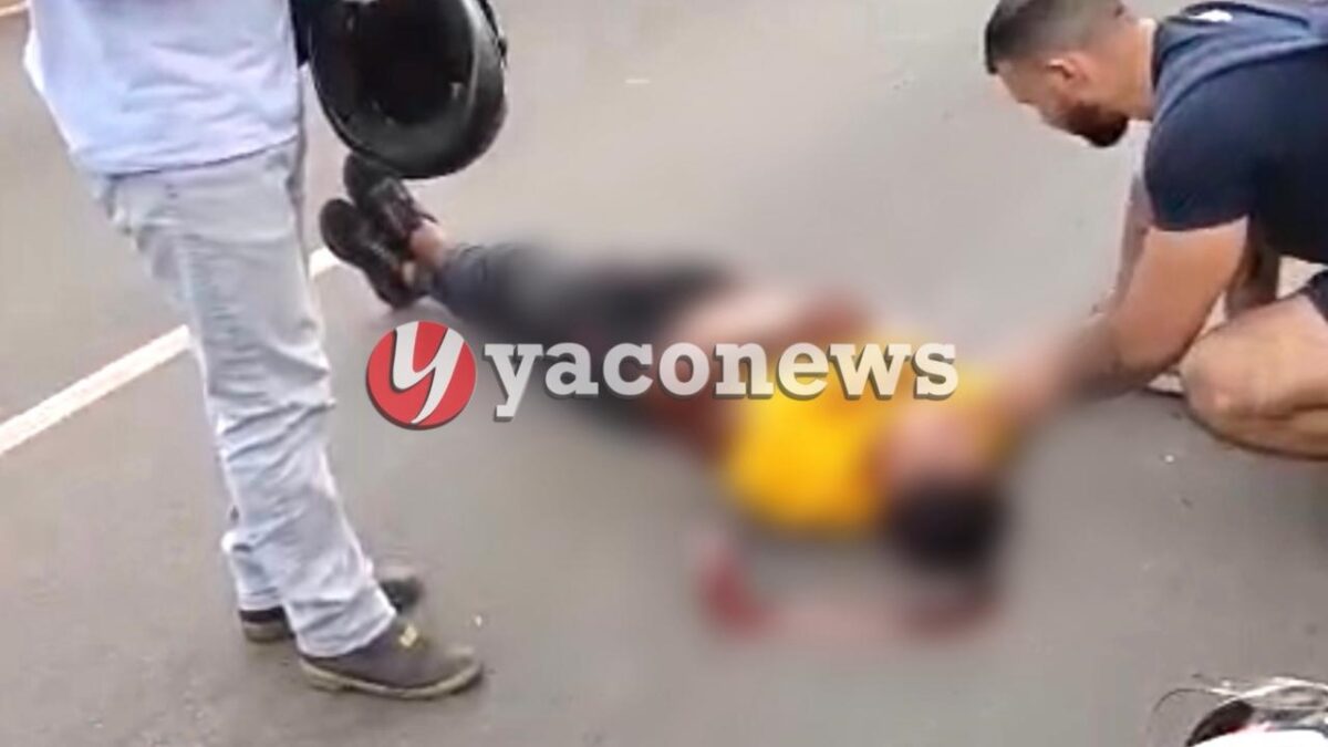 Acidente no Elevado Mamédio Bittar deixa motociclista ferido em Rio Branco