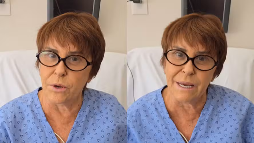 Márcia Sensitiva internada em hospital após complicações causadas por vírus respiratório.
