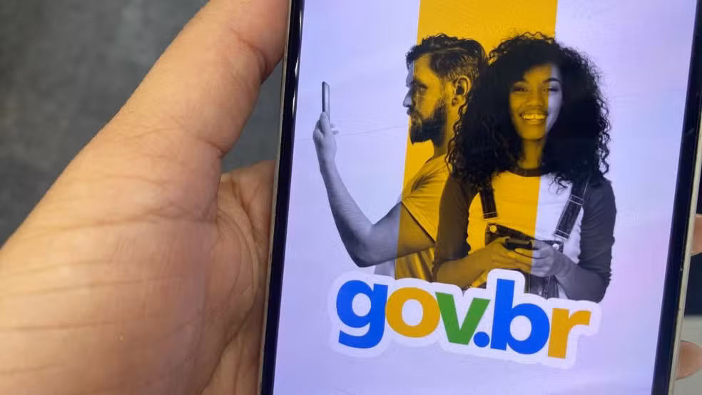 Tela do aplicativo Gov.br exibindo opções de recuperação de conta e autenticação digital.