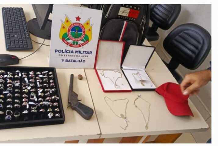 Homem é preso após assalto a joalheria no Centro de Rio Branco