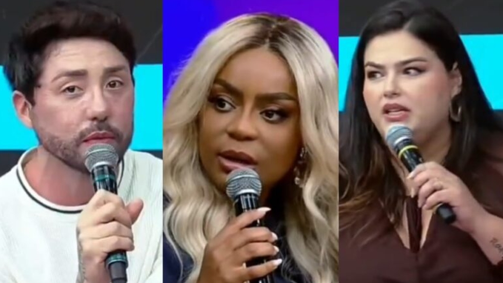 Rico Melquiades durante participação no programa SuperPop em debate ao vivo.