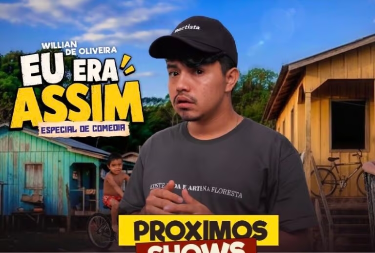 Humorista Willian de Oliveira fará show em Rio Branco