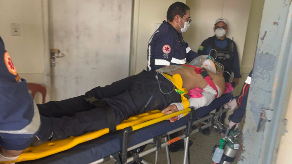 Motociclista ferido após colisão com caminhonete em ramal da Vila Acre em Rio Branco