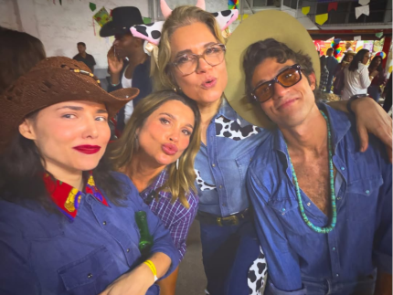 Leticia Colin mostra Festa Junina do elenco de “Quem Ama Cuida”: “Que Anarriê foi esse?”