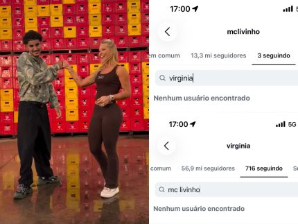 Virginia Fonseca e MC Livinho deixam de se seguir e apagam vídeo de colaboração
