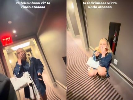Após noite regada a drinks, Virginia se diverte em hotel de Nova York: “O hexa vem, amor”