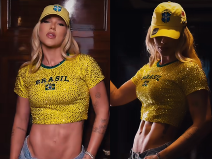 Muito brilho e barriga de fora: Virginia mostra look para estreia do Brasil na Copa