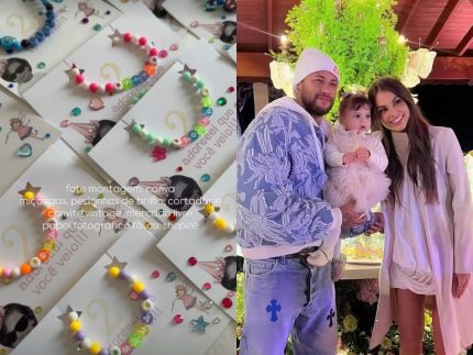 Kimberlly mostra os detalhes de lembracinhas para festa de 2 anos de Helena, filha com Neymar