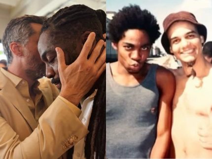 Lázaro Ramos resgata fotos antigas em homenagem aos 50 anos de Wagner Moura