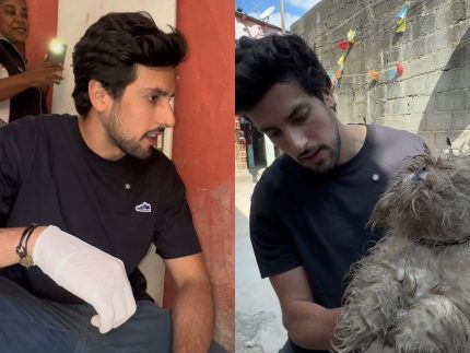 Julinho Casares resgata cachorro vítima de maus-tratos e emociona ao mostrar recuperação do animal