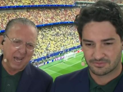 Pato rebate Galvão durante transmissão no SBT: “Entendo um pouquinho de futebol”