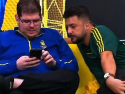 Exclusividade da CazéTV vira motivo de piada de Casimiro com a Globo; entenda