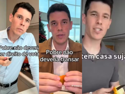 MP-SP processa influenciador que disse que “pobres não deveriam votar”