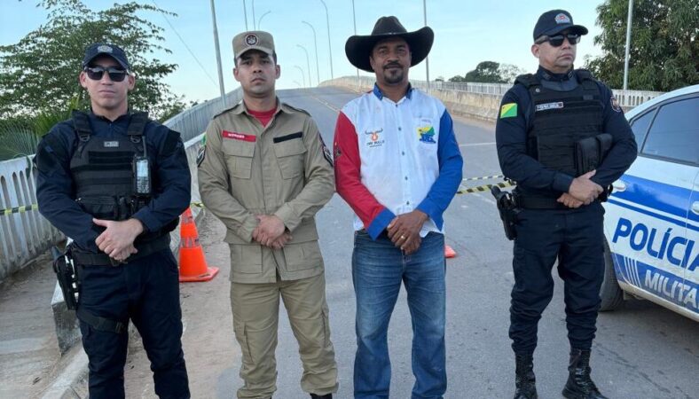 Vereador Obede acompanha interdição da ponte Frei Paolino
