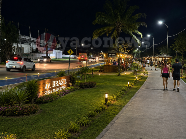Projeto virtual da Avenida Brasil revitalizada em Sena Madureira