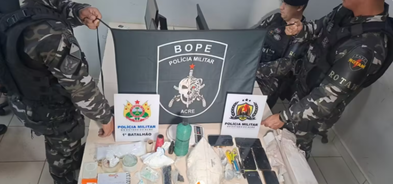 Mandado de prisão revela laboratório de drogas e termina com dois presos