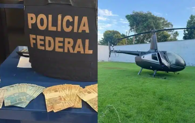 Deputado alvo da PF por desvio de emendas: operação apreende dinheiro e helicóptero