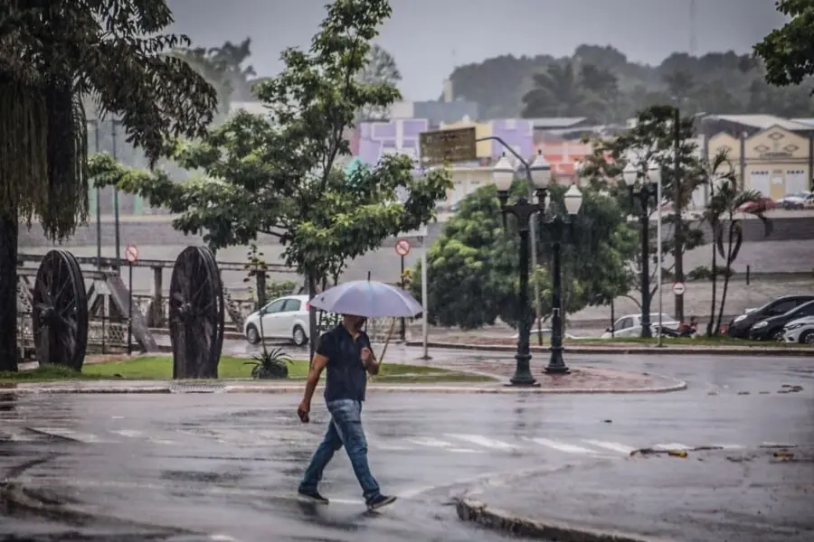 Acre terá quarta-feira de tempo instável, com previsão de chuvas fortes em várias regiões