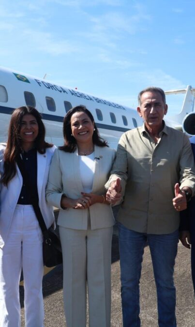 Governadora Mailza Assis recebe ministro Waldez Góes em agenda no Acre para fortalecer parcerias entre Estado e União