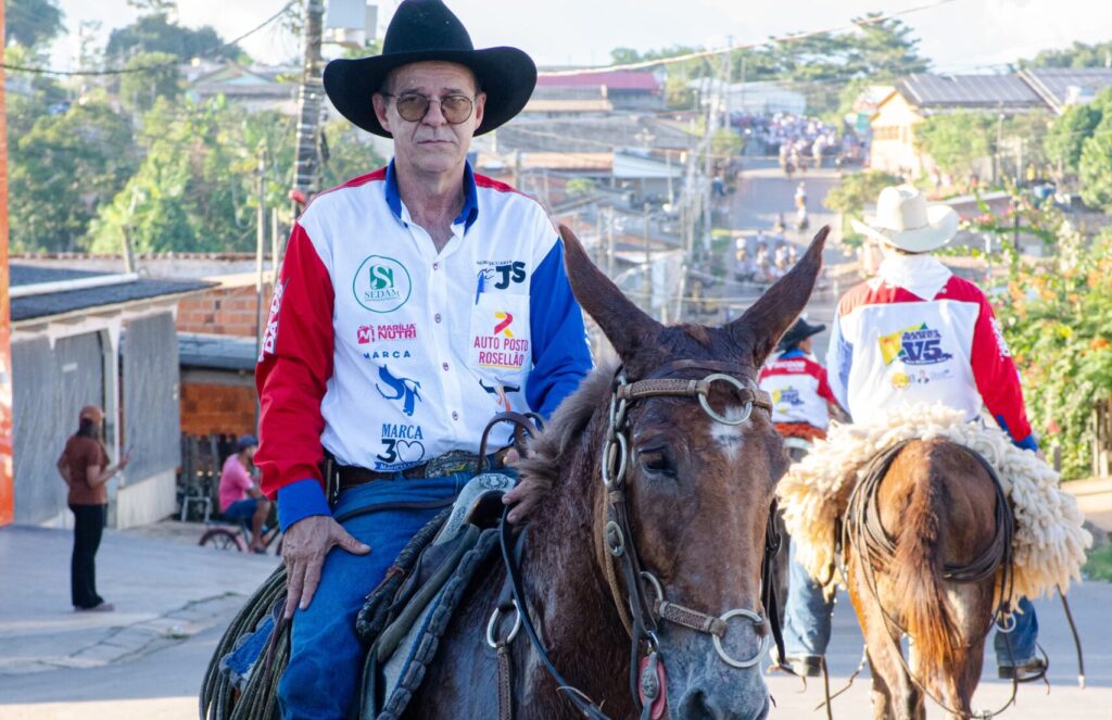 Paulo Sérgio durante evento do Circuito Marca V5 em Sena Madureira.