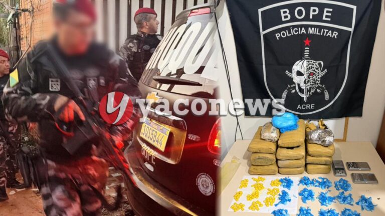 BOPE apreende 10 kg de maconha e drogas sintéticas em Rio Branco