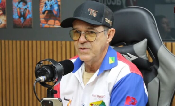 Empresário Paulo Sérgio durante entrevista ao Resenha Podcast, do YacoNews, quando anunciou que não apoiará a reeleição do deputado estadual Tanízio Sá.