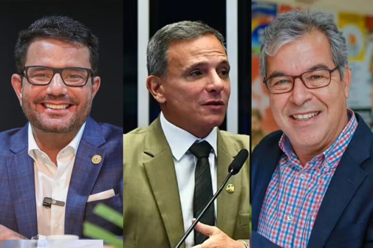 Gladson Cameli , Jorge Viana e Márcio Bittar