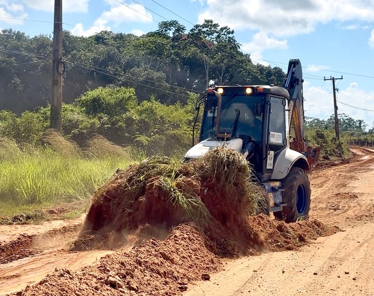 Recuperação do Ramal do Icuriã em Assis Brasil começa e beneficia comunidades rurais